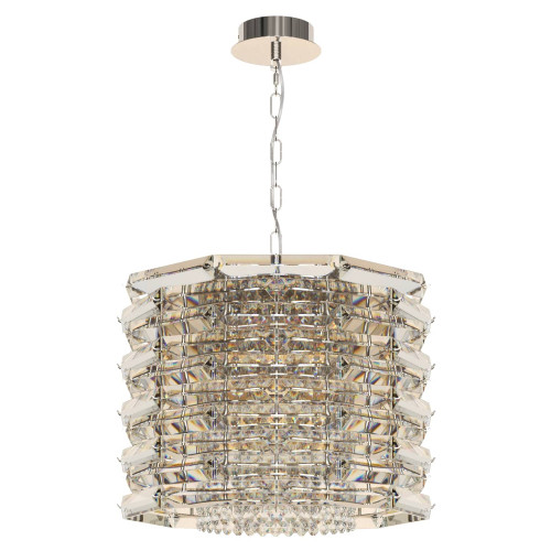 utsenka-SL6137.103.08 Светильник подвесной ST-Luce никель/прозрачный E14 8*40W