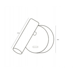 08070,20 Бра Алери бронза Led 3W (3000K)