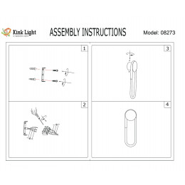 Светильник настенный 08273,33(4000K) Kink Light Золото