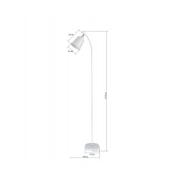 08082-F,01 Торшер Дейми белый