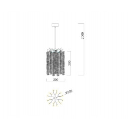 Люстра подвесная 07871-20D,33 Kink Light Золото