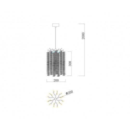 Люстра подвесная 07871-20D,33 Kink Light Золото