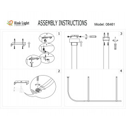 Светильник подвесной 08461-150,19 Kink Light Черный