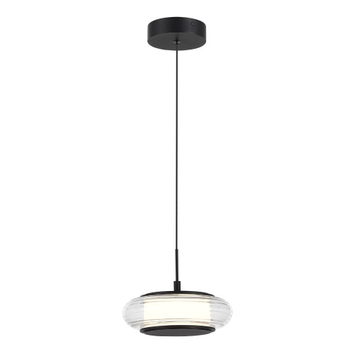 SL6239.403.01 Светильник подвесной ST-Luce черный/прозрачный LED 1*7W 3000K