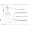 Светильник подвесной 08212,12A(4000K) Kink Light Матовый никель