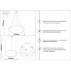 Светильник подвесной 08214,12A(4000K) Kink Light Матовый никель