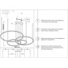 Люстра подвесная 08204,12PA(4000K) Kink Light Матовый никель