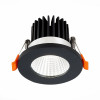 ST704.438.10 Св-к встр. Черный LED 1*10W 3000K 900Lm Ra>90 38° IP20 D79xH62 170-240V