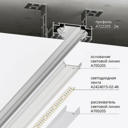 Профиль A722205 Arte Lamp Серый