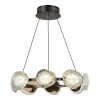 SL6018.203.64 Светильник подвесной ST-Luce черный/ золотистый / прозрачный LED 1*64W 4000K
