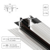 A730306 Магнитный шинопровод встраиваемый в гипсокартон Arte Lamp OPTIMA-ACCESSORIES A730306