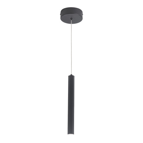 ST614.413.06 Светильник подвесной ST-Luce Черный/Черный LED 1*6W 4000K 330Lm 36° D32xH2200