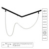 A4911PL-1BK Гибкий неон Arte Lamp LOOP для магнитных трековых систем OPTIMA, LINEA, EXPERT A4911PL-1BK