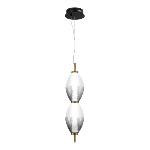 SL6130.403.15 Светильник подвесной ST-Luce Черный/Белый, Дымчатый LED 1*16W 3000K