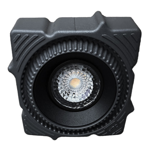ST753.438.07 Св-к встр. светодиодный в натяжной ПВХ потолок Черный LED 1*7W 3000K 560Lm Ra80 60°