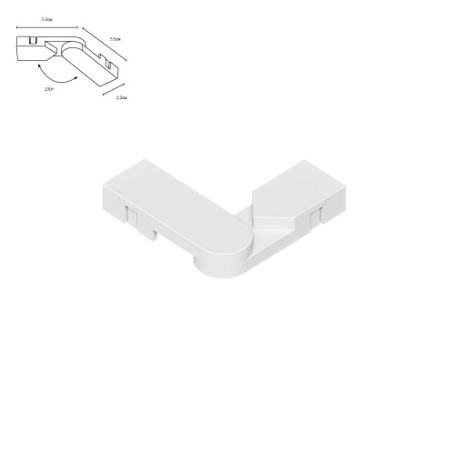 A613833R Коннектор поворотный для накладного шинопровода Arte Lamp RAPID-ACCESSORIES A613833R