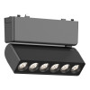 ST675.436.06 Магнитный трековый светильник Черный LED 1*6W 3000K 360Lm Ra>90 IP20 L122xW26xH80 48V