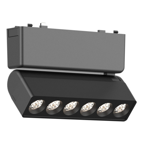 ST675.436.06 Магнитный трековый светильник Черный LED 1*6W 3000K 360Lm Ra>90 IP20 L122xW26xH80 48V