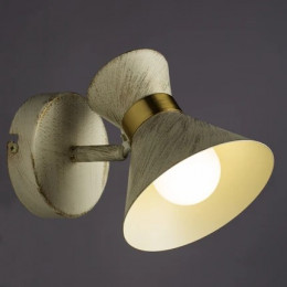Спот A1406AP-1WG Arte Lamp БЕЛО-ЗОЛОТОЙ