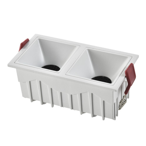 ST757.548.20 Св-к встр. Белый LED 2*10W 4000K 1400Lm Ra >90 60° IP20 L65xW126xH52 85-265V