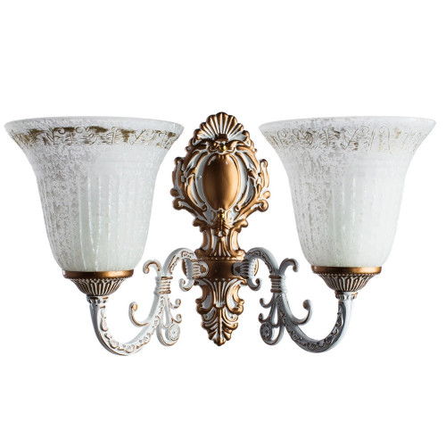 Бра A1032AP-2WG Arte Lamp БЕЛО-ЗОЛОТОЙ