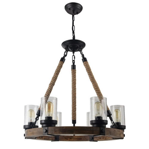 Люстра подвесная A1693SP-6BR Arte Lamp Коричневый