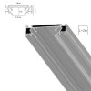 A632205 Профиль для шинопровода в натяжной потолок Arte Lamp TRACK ACCESSORIES A632205