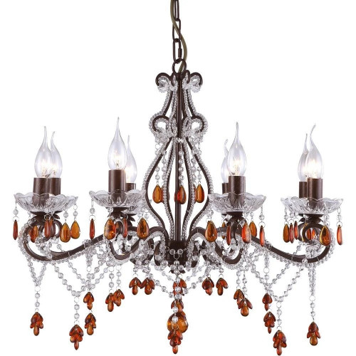 Люстра подвесная A1715LM-8BR Arte Lamp Коричневый