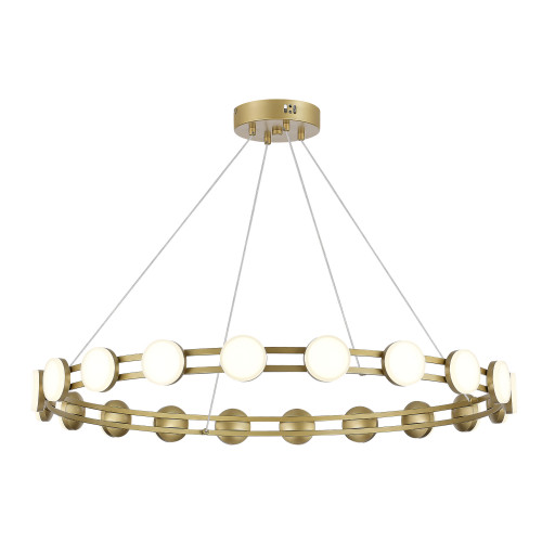 SL6610.203.20 Светильник подвесной ST-Luce золотистый/белый LED 1*40W 4000K
