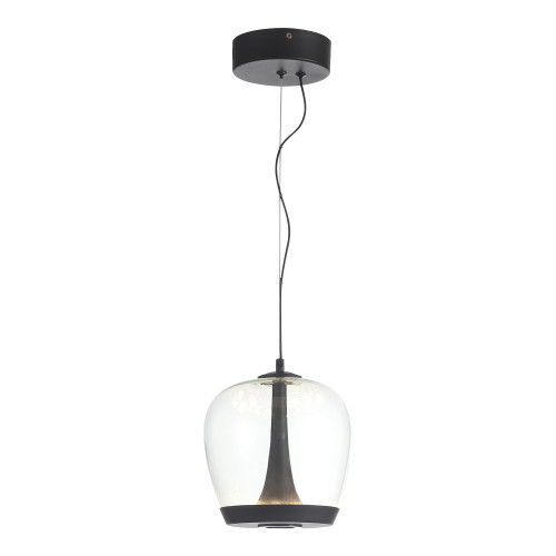 SL6014.423.01 Светильник подвесной ST-Luce Черный/Прозрачный, Черный LED 1*17W 3000K