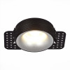 ST218.418.01 Св-к встр. Черный GU10 1*50W IP20 D78xH30 165-265V Без ламп