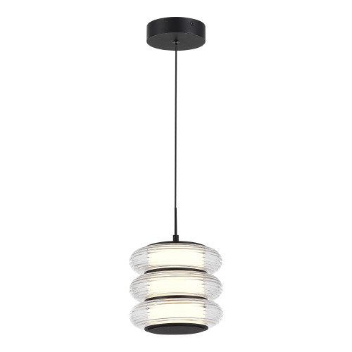 SL6239.403.03 Светильник подвесной ST-Luce черный/прозрачный LED 1*16W 3000K
