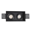ST262.418.02 Св-к встр. Черный GU10 2*50W IP20 L91,5xW17,2xH5,2 220V Без ламп