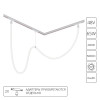 A4911PL-1WH Гибкий неон Arte Lamp LOOP для магнитных трековых систем OPTIMA, LINEA, EXPERT A4911PL-1WH