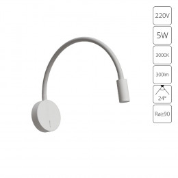 Бра A5879AP-1WH Arte Lamp Белый
