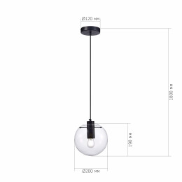 Светильник подвесной SL1056.403.01 ST-Luce Черный