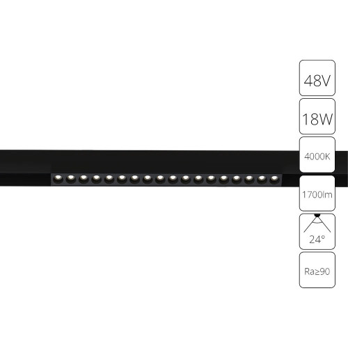 A4665PL-1BK Магнитный трековый светильник Arte Lamp LINEA A4665PL-1BK