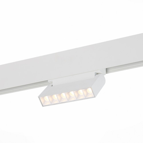 ST364.536.06 Магнитный трековый светильник белый LED 1*6W 3000K 532Lm Ra>80 36° IP20 L120xW22xH108 4
