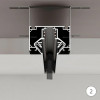 A473206 Магнитный шинопровод для натяжного потолка Arte Lamp LINEA-ACCESSORIES A473206
