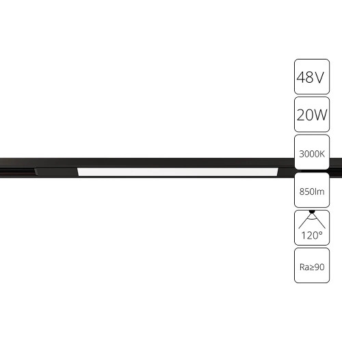 A7284PL-1BK Магнитный трековый светильник Arte Lamp OPTIMA A7284PL-1BK