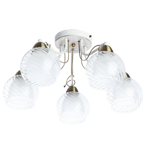 Люстра потолочная A1633PL-5WG Arte Lamp БЕЛО-ЗОЛОТОЙ