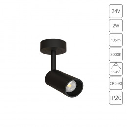 Светильник потолочный A6391PL-1BK Arte Lamp Черный