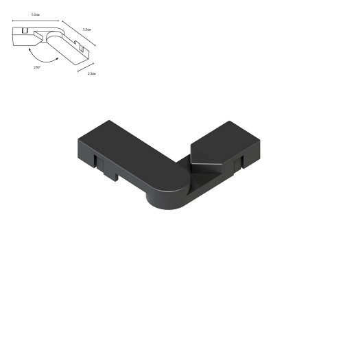 A613806R Коннектор поворотный для накладного шинопровода Arte Lamp RAPID-ACCESSORIES A613806R