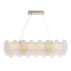 SL6135.233.01 Светильник подвесной ST-Luce золотистый/белый, янтарный LED 1*24W 3000K