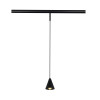 ST689.436.05 Магнитный трековый светильник Черный LED 1*5W 3000K Lm350 Ra>80 60° IP20 D80xH98 24V