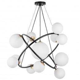 Люстра 815417 Lightstar Черный матовый / Золото