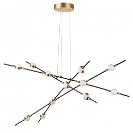 Люстра 745247 Lightstar Черный матовый / Золото