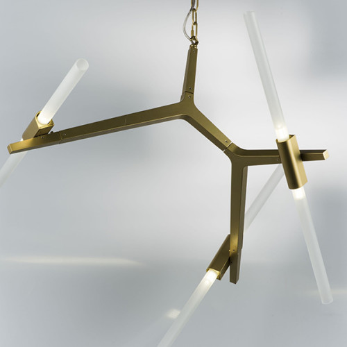 Люстра 742063 Lightstar Матовое золото