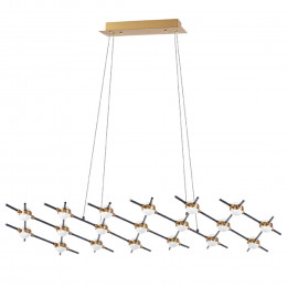 Люстра 745347 Lightstar Черный матовый / Золото