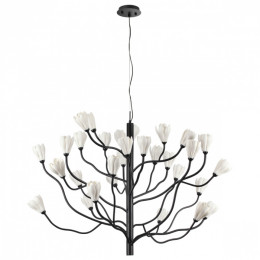 5090/30 MODERN ODL25 561 черный матовый/белый/фарфор Люстра G4 LED 30*5W GARDI